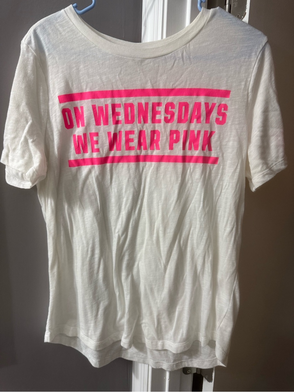 Victoria's Secret PINK White Tee with Bright Pink Graphic